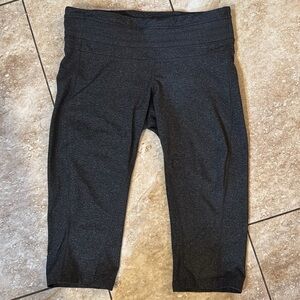 Prana Charcoal Knit heather yoga crop pants